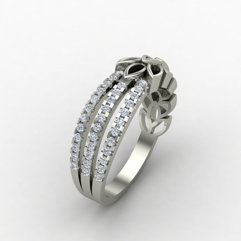 Silver Band Ring for Girlfriend Silver Band Ring for Girlfriend