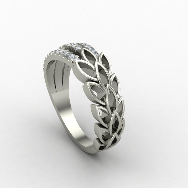Silver Band Ring for Girlfriend Silver Band Ring for Girlfriend