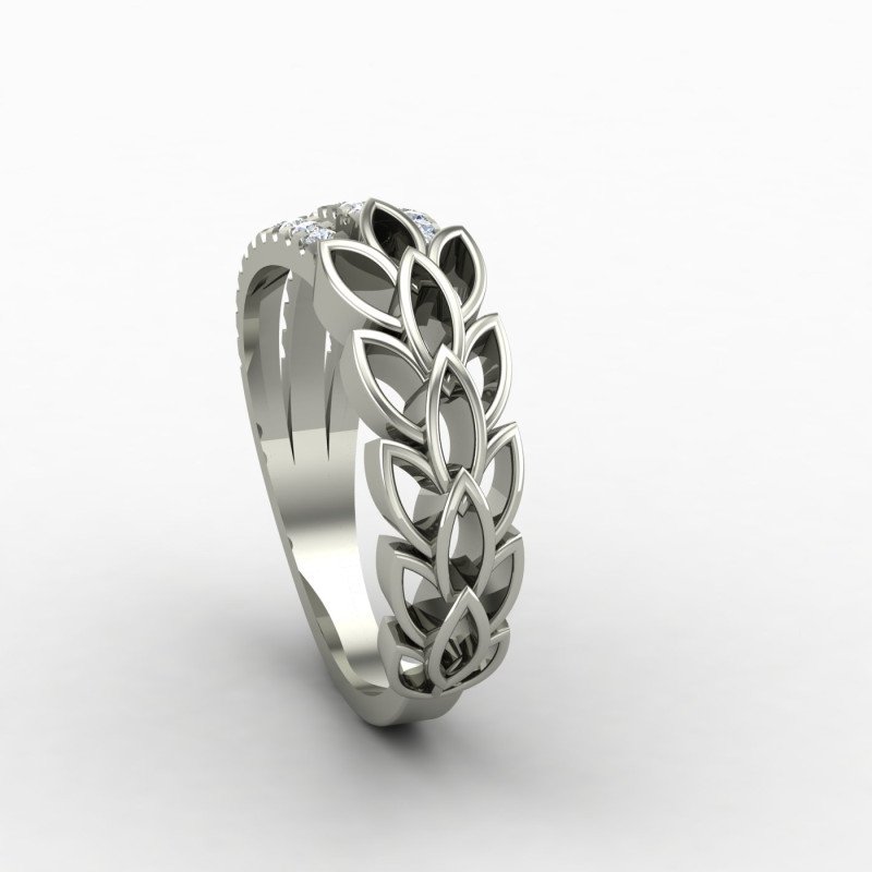Silver Band Ring for Girlfriend Silver Band Ring for Girlfriend