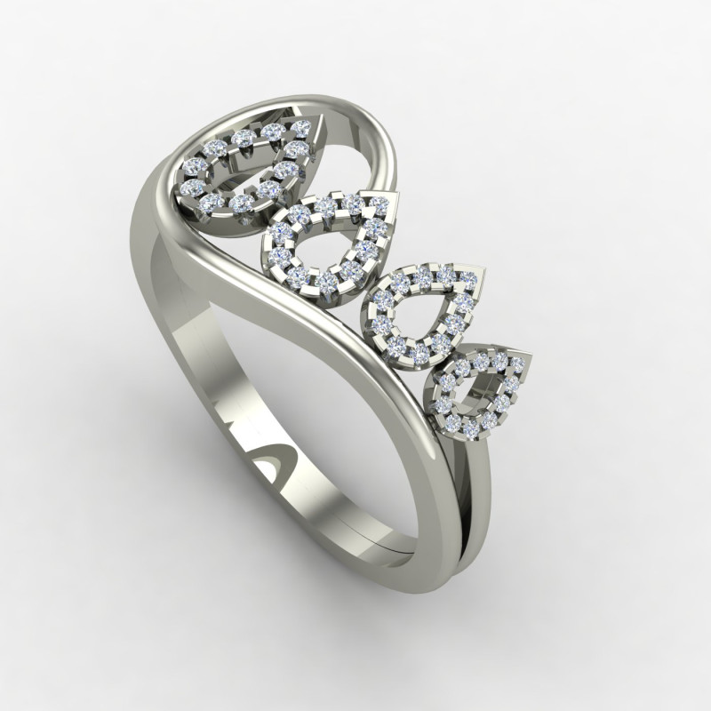 Pear Silver Ring Pear Silver Ring