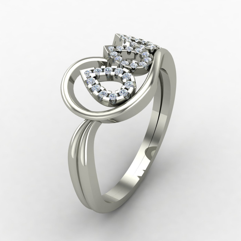 Pear Silver Ring Pear Silver Ring