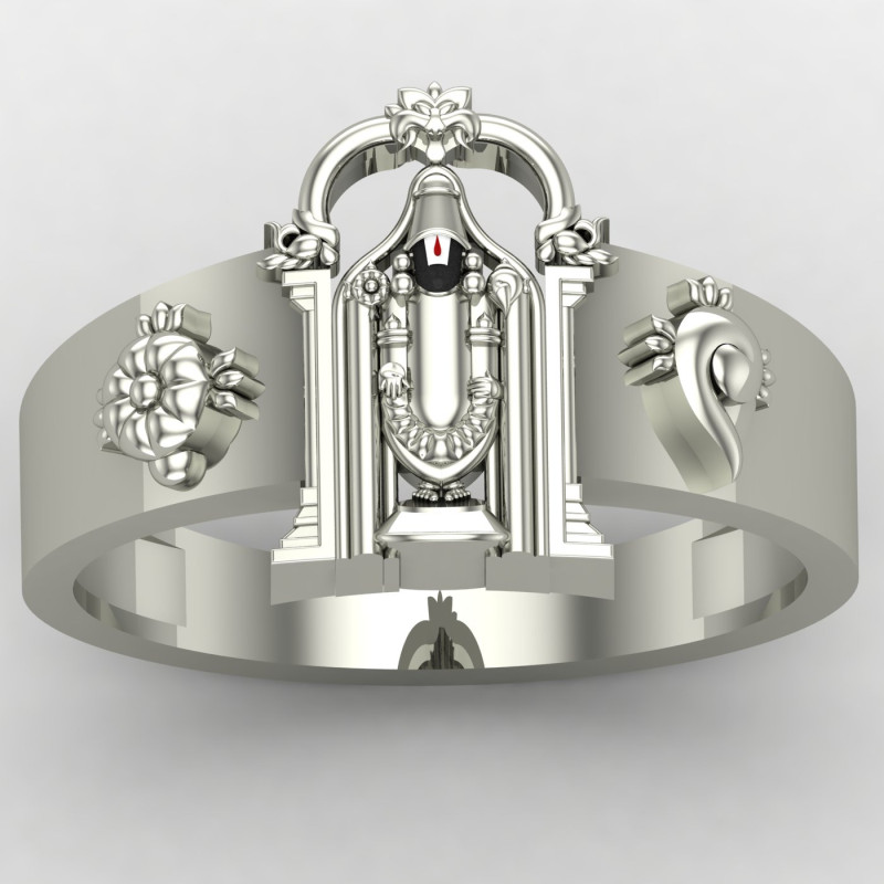 Silver Tirupati Balaji Ring