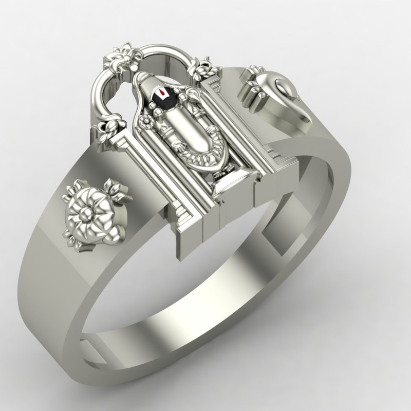 Silver Tirupati Balaji Ring