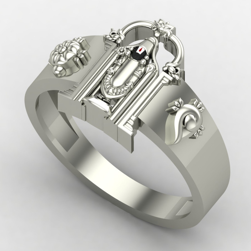 Silver Tirupati Balaji Ring