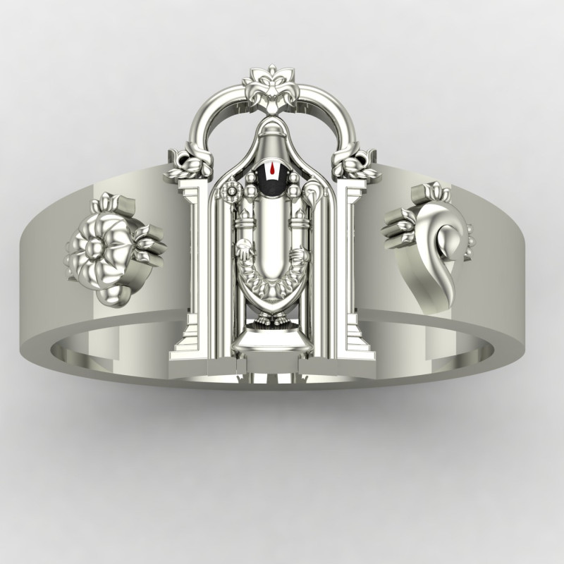 Silver Tirupati Balaji Ring