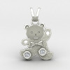 Teddy Kids Silver Pendant