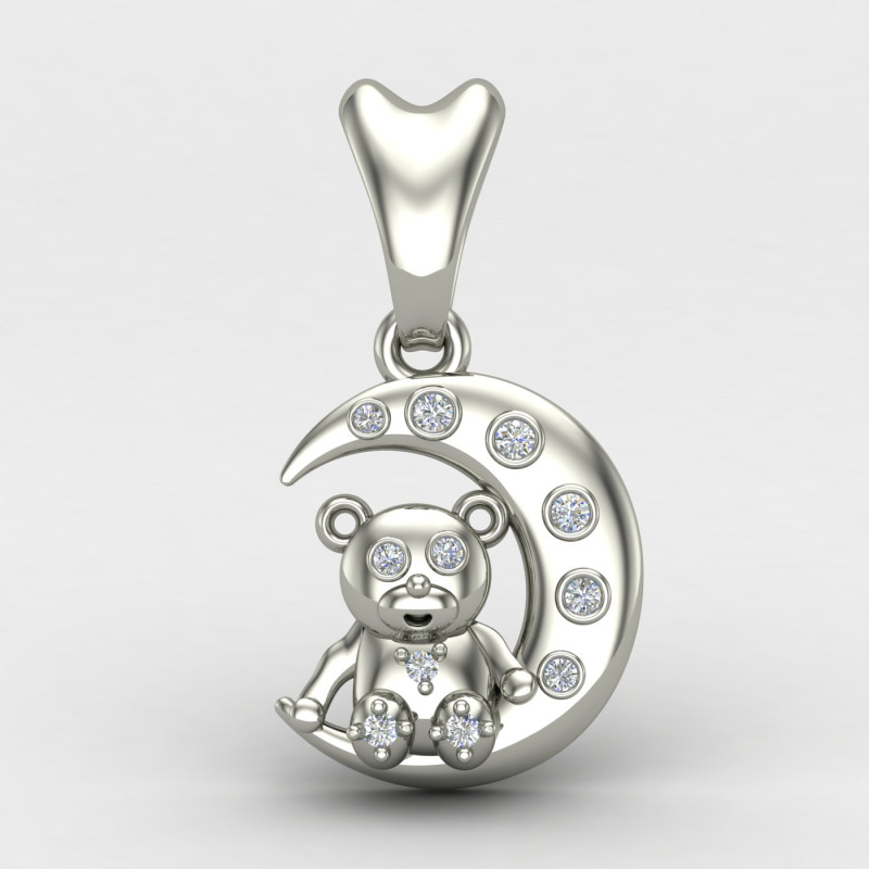 Kids Beer Silver Pendant