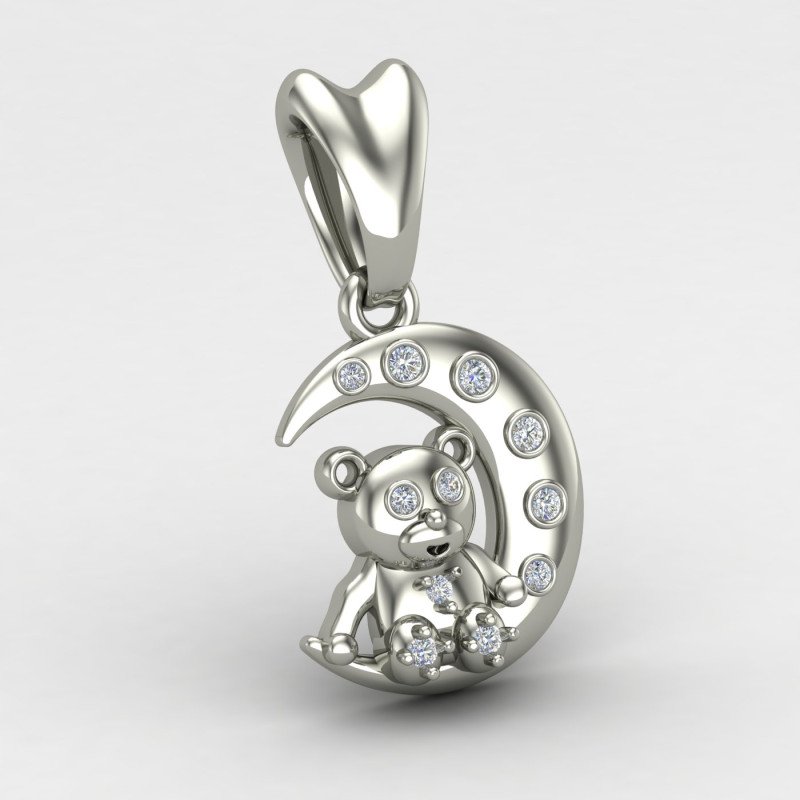 Kids Beer Silver Pendant