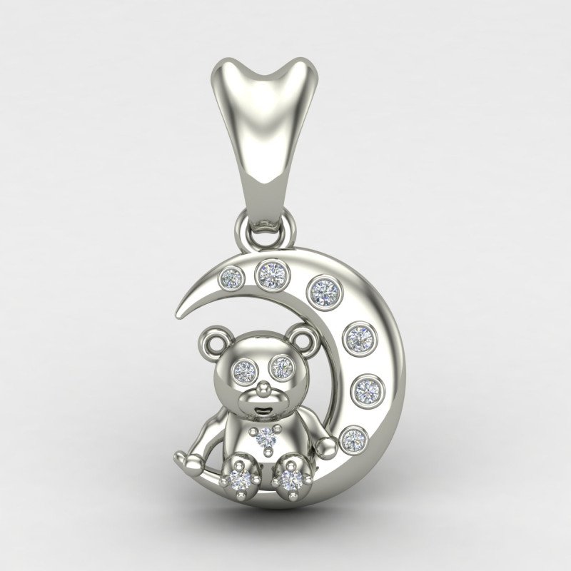 Kids Beer Silver Pendant
