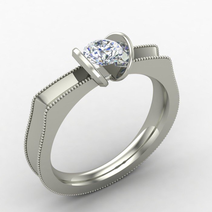 Men Solitaire Ring
