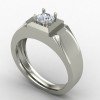 Silver Gents Solitaire Ring Silver Gents Solitaire Ring