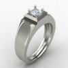 Silver Gents Solitaire Ring Silver Gents Solitaire Ring