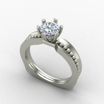 King of Diamond Solitaire Ring