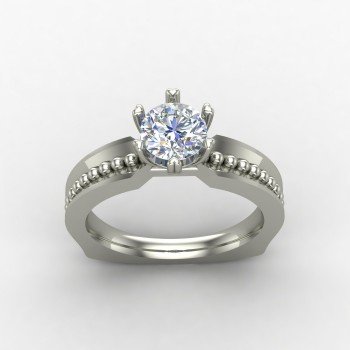 King of Diamond Solitaire Ring