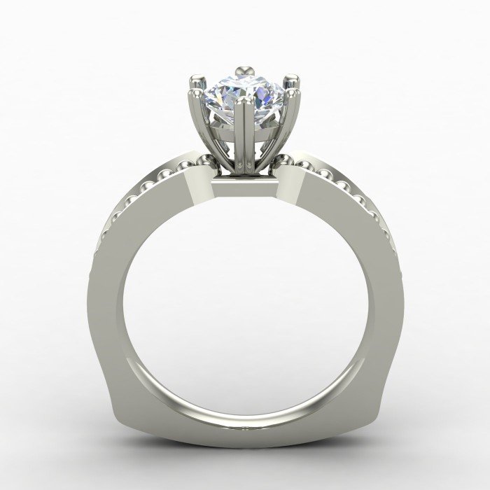 King of Diamond Solitaire Ring