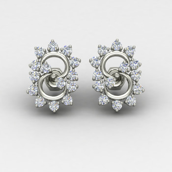Classic American Diamond Stud Earring