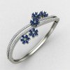 Blue Diamond Oval Bracelet