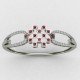 Artificial Diamond Oval Bracelet