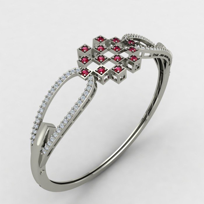 Artificial Diamond Oval Bracelet
