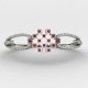 Artificial Diamond Oval Bracelet