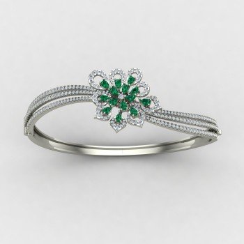 Emerald Wedding Bracelet