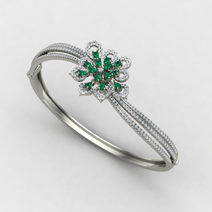 Emerald Wedding Bracelet