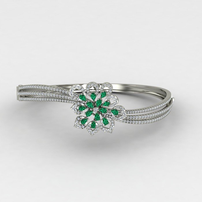 Emerald Wedding Bracelet