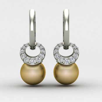 Sterling Silver Pearl Dangler Earring