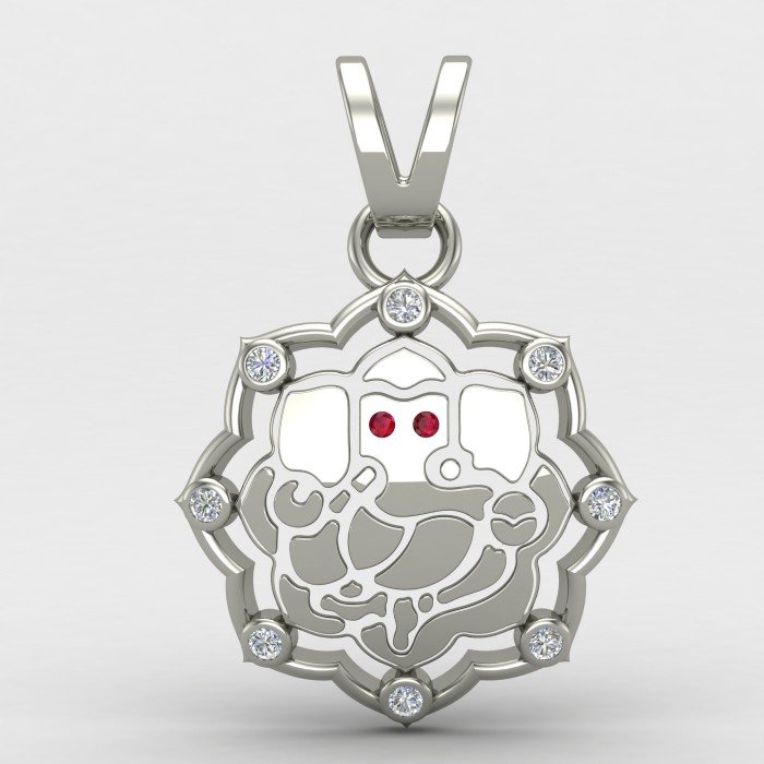 Ganesh ji Pendant Silver Ganesh ji Pendant Silver