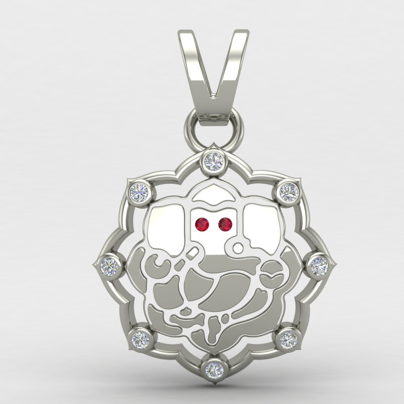 Ganesh ji Pendant Silver