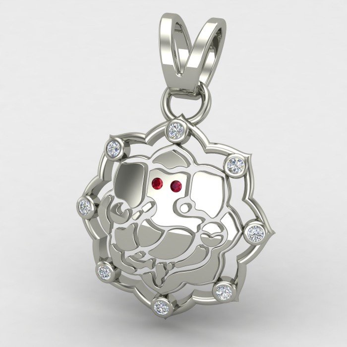 Ganesh ji Pendant Silver Ganesh ji Pendant Silver