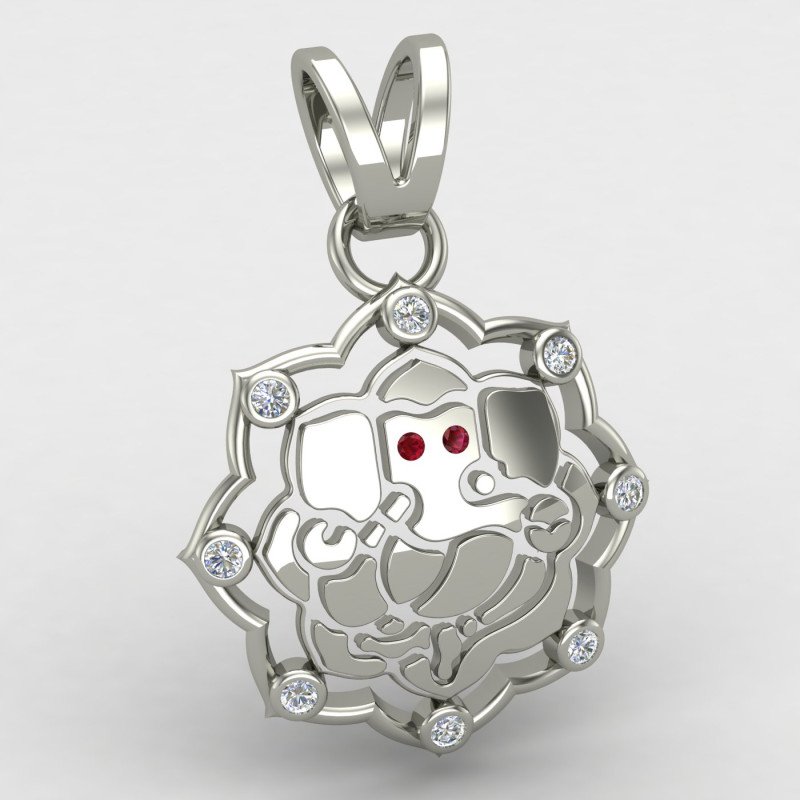 Ganesh ji Pendant Silver