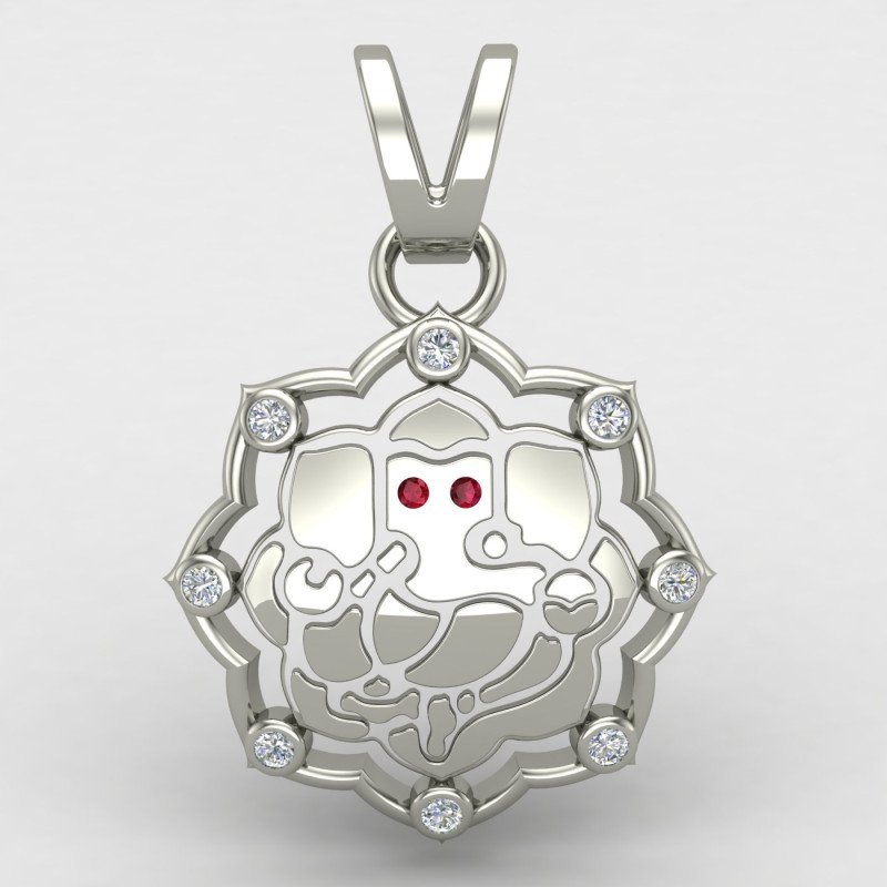 Ganesh ji Pendant Silver