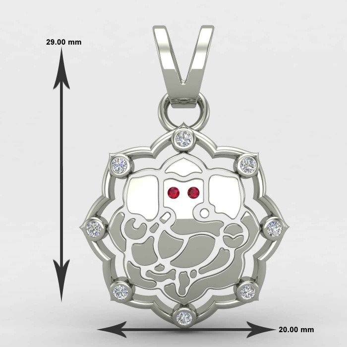 Ganesh ji Pendant Silver Ganesh ji Pendant Silver