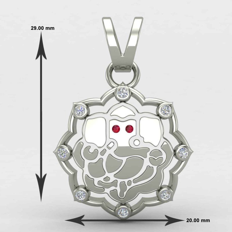 Ganesh ji Pendant Silver
