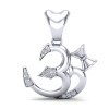 Om Damru Silver Pendant
