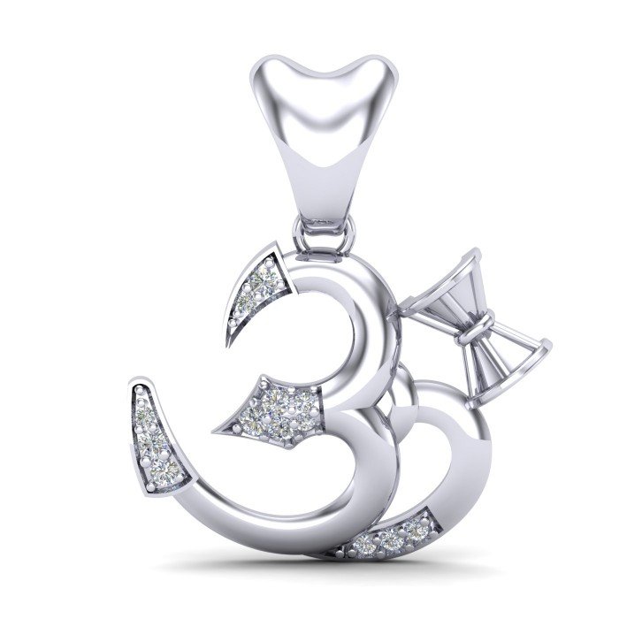 Om Damru Gold Pendant