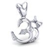 Om Damru Silver Pendant