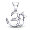 Om Damru Silver Pendant
