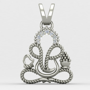 Spiral Ganesh Ji Locket