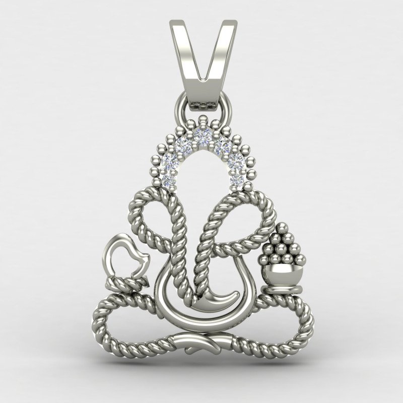 Spiral Ganesh Ji Locket