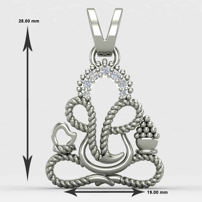 Spiral Ganesh Ji Locket Spiral Ganesh Ji Locket