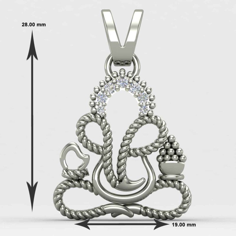 Spiral Ganesh Ji Locket