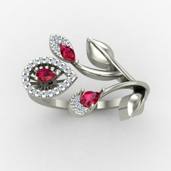 Ruby Gemstone Cocktail Ring