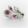 Ruby Gemstone Cocktail Ring