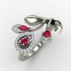 Ruby Gemstone Cocktail Ring