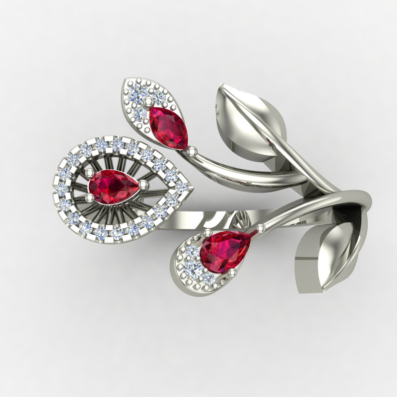 Ruby Gemstone Cocktail Ring