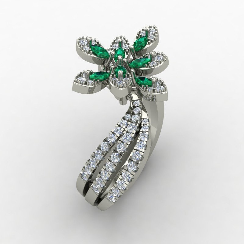 Emerald Marquise Cocktail Ring