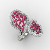 Designer Ruby Cocktail Ring
