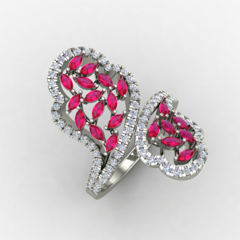 Designer Ruby Cocktail Ring Designer Ruby Cocktail Ring